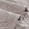 Lisbon Quilted 3 Pieces Embossed Coverlet Set-queen/double beige