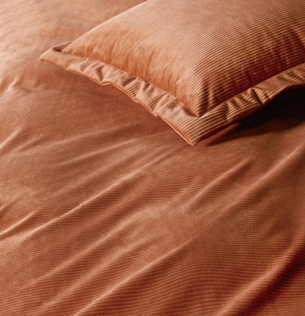 Corduroy Velvet Queen Bed Quilt Cover Set-Bronze
