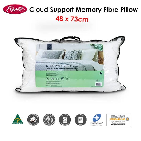 Easyrest Cloud Support Memory Fibre Pillow 48 x 73 cm