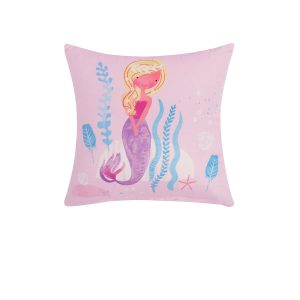 Happy Kids Under the Sea Filled Square Cushion
