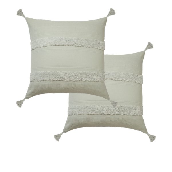 Accessorize Pair of Indra Cotton Tassel European Pillowcases