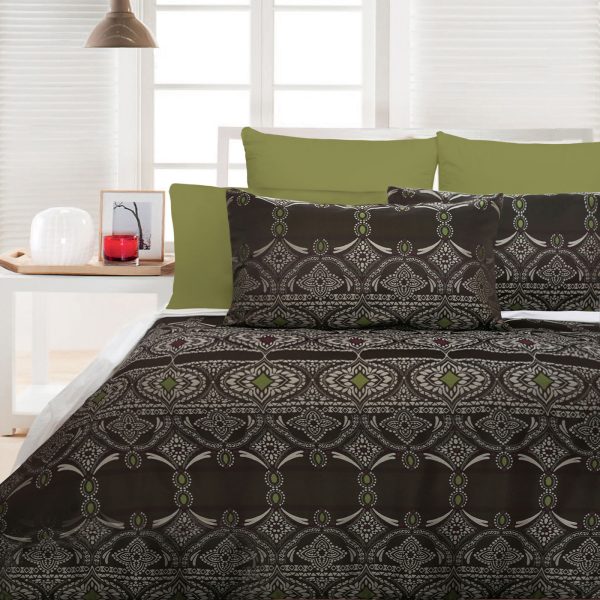 Accessorize Bosa Green Quilt Cover Set – King