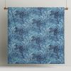 Accessorize Palm Leopard Blue Cotton Quilt Cover Set Queen