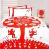 Happy Kids The Bees Knees Red Quilt Cover Set Single