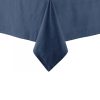 Ladelle Base Navy Linen Look 100% Cotton Tablecloth 150 x 265 cm