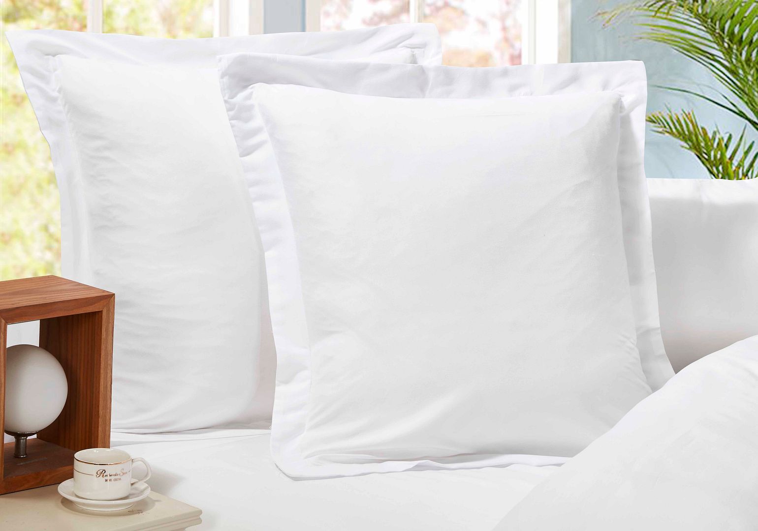 1000TC Premium Ultra Soft European Pillowcases 2-Pack