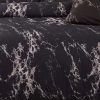 Black Marble Double Size Duvet Doona Quilt Cover Set