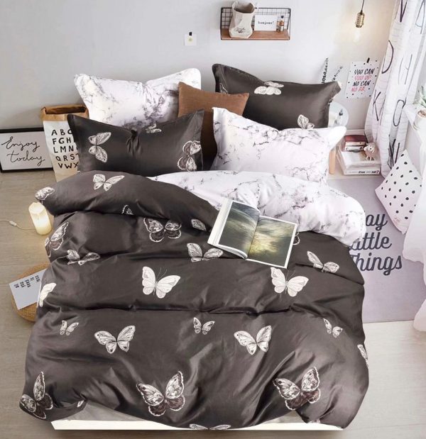 Butterfly King Size Quilt/Doona/Duvet Cover Set