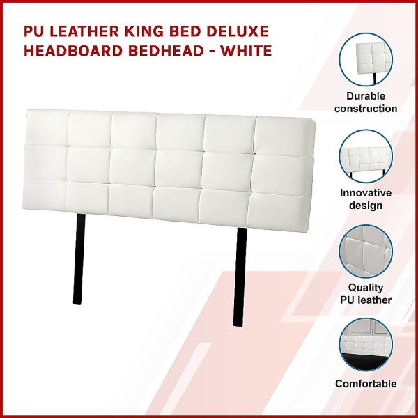 PU Leather Single Bed Deluxe Headboard Bedhead