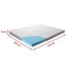 Palermo Queen Memory Foam Mattress Topper Cooling Gel Infused CertiPUR Approved