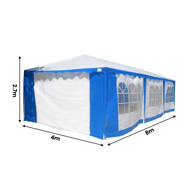 4×8 Outdoor Event Wedding Marquee Tent Blue