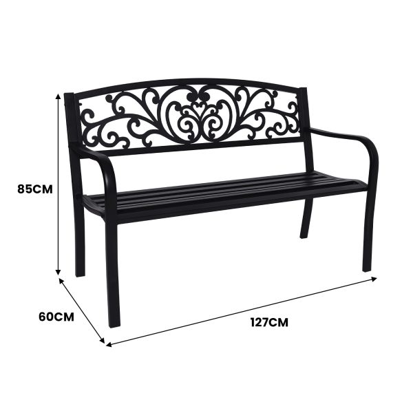 Wallaroo Steel Outdoor Garden Bench