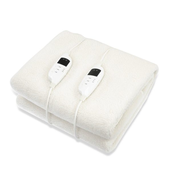Fleece 9 Level Heated Settings Electric Blanket – King