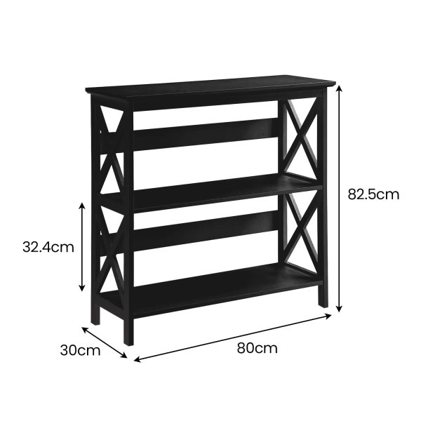 Sarantino Lucas 3-Tier Bookshelf Display Rack