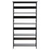 Sarantino Daphne 5-Tier Cross Panel Bookshelf