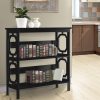 Sarantino Laurel 3-Tier Bookshelf Display Rack- Black