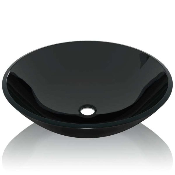Basin Tempered Glass 42 cm – Black