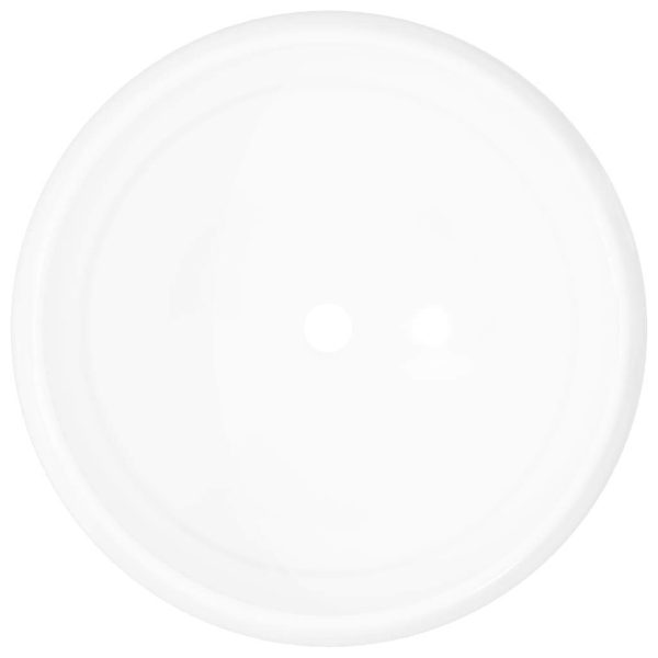 Basin Round Ceramic 40×15 cm – White