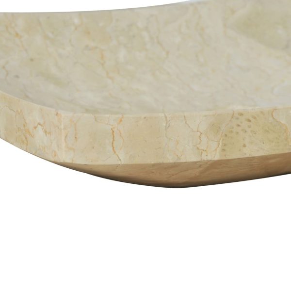 Sink 50x35x12 cm Marble – Cream