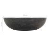 Sink 40×12 cm Marble – Black