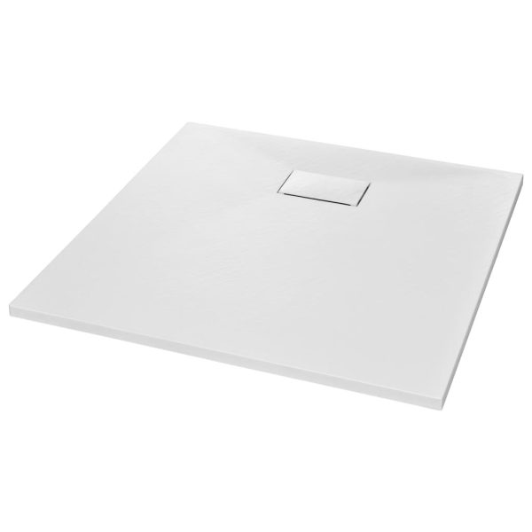 Shower Base Tray SMC – 80×80 cm, White