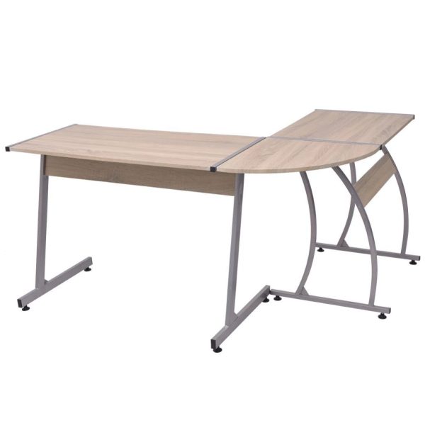 Corner Desk L-Shaped – Oak