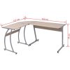 Corner Desk L-Shaped – Oak