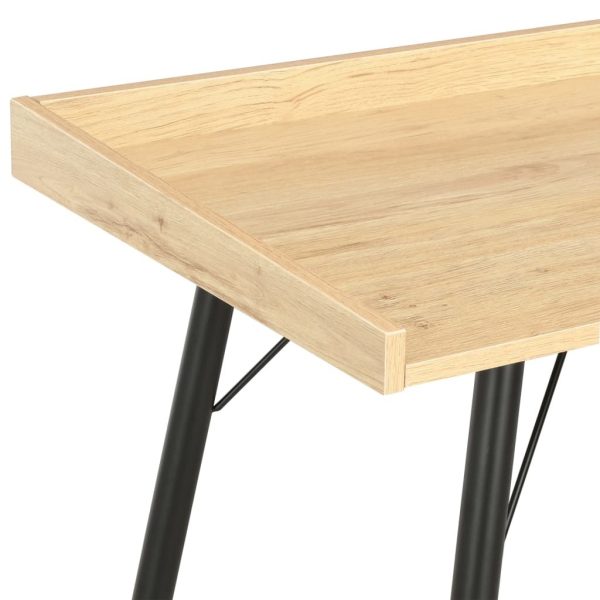Desk 90x50x79 cm – Black and Oak