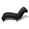 Chaise Longue Faux Leather – Brown