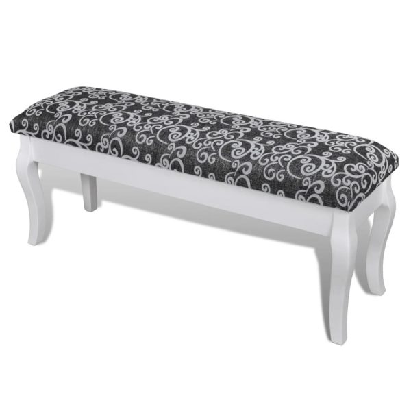 Cushioned Hocker for Dressing Table 2-Seater 110 cm