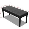 High Quality Artificial Leather Bench – Black