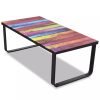 Coffee Table with Glass Top Rectangular – Rainbow