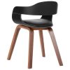 Dining Chair with Bentwood and Faux Leather – 1