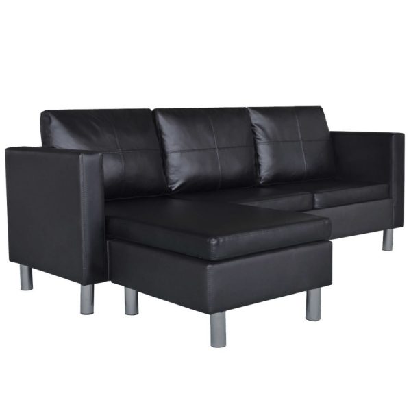 Angola Sectional Sofa 3-Seater Artificial Leather