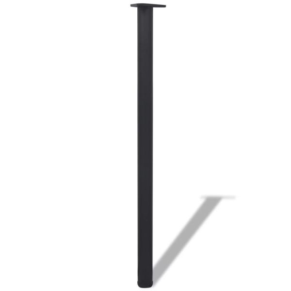 Adjustable Table Legs 4 pcs Black – 1100 mm