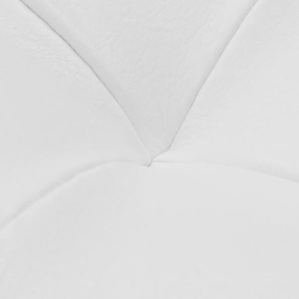 Storage Ottoman Artificial Leather – White