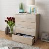 Sideboard with 4 Drawers 60×30.5×71 cm – Oak