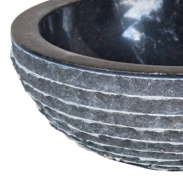 Basin Marble 40 cm – Black