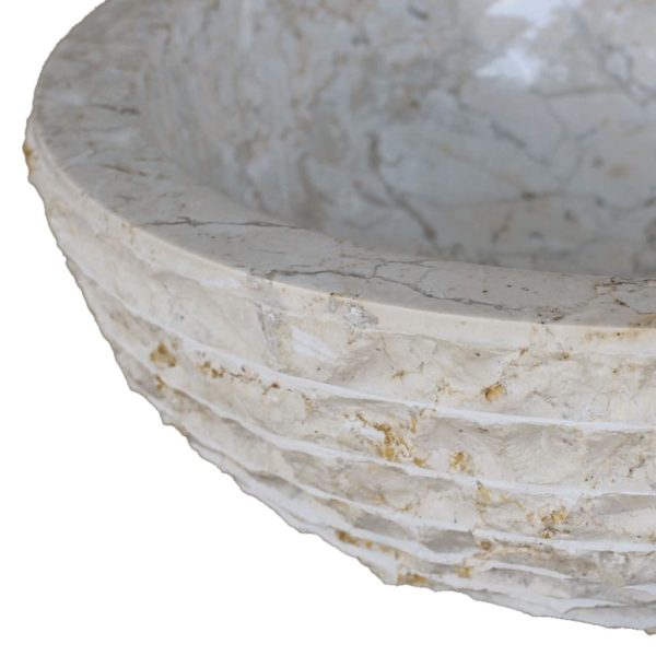 Basin Marble 40 cm – Cream