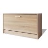 Shoe Storage Bench 80x24x45 cm – Oak