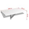 Folding Wall Table 100×60 cm – White