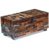 Coffee Table Box Chest Solid Reclaimed Wood 80x40x35 cm – MULTICOLOUR