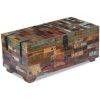 Coffee Table Box Chest Solid Reclaimed Wood 80x40x35 cm – MULTICOLOUR