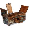 Coffee Table Box Chest Solid Reclaimed Wood 80x40x35 cm – MULTICOLOUR