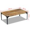 Coffee Table 100x60x35 cm – Brown, Solid Mango Wood