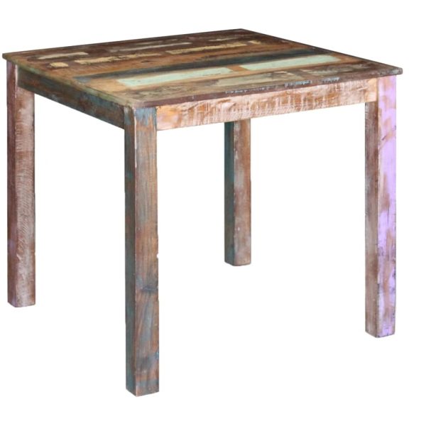 Dining Table Solid Reclaimed Wood – 80x82x76 cm
