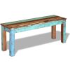 Bench Solid Reclaimed Wood – 110x35x45 cm