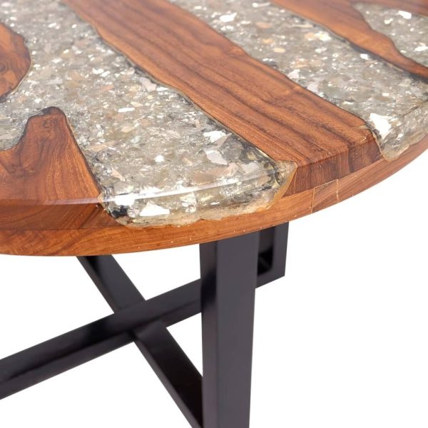 Coffee Table Teak Resin – 60×40 cm