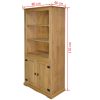 Cupboard Mexican Pine Corona Range 80x40x170 cm – Brown