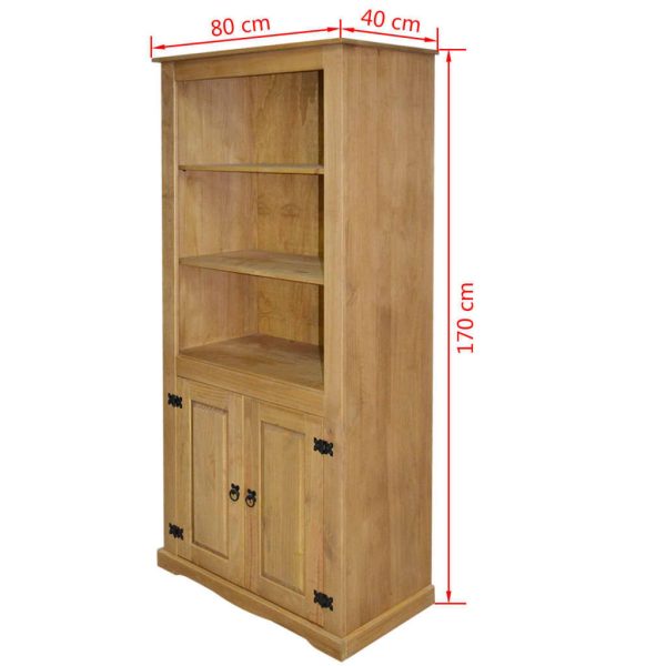 Cupboard Mexican Pine Corona Range 80x40x170 cm – Brown